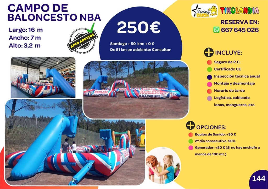 Foto 1 CAMPO DE BALONCESTO NBA