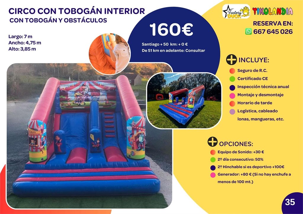Foto 1 CIRCO CON TOBOGÁN INTERIOR