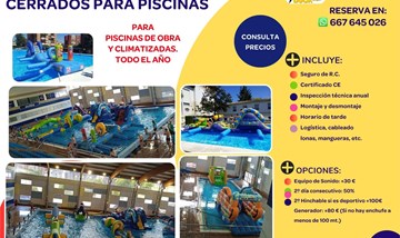 GRAN VARIEDAD EN PARQUES CERRADOS PARA PISCINAS