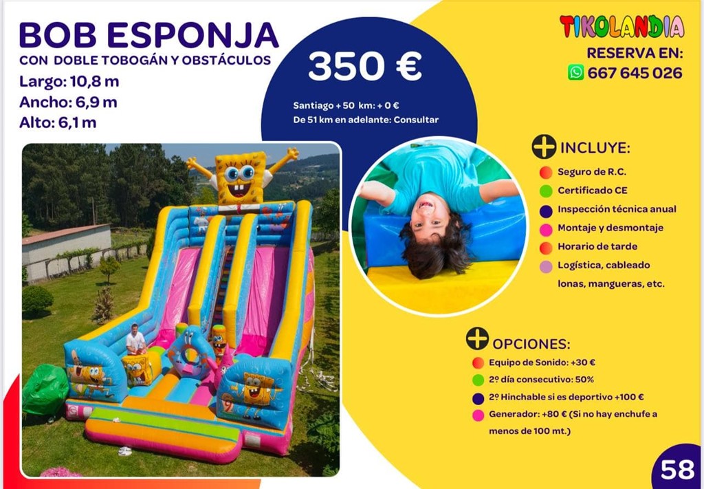 Foto 1 HINCHABLE BOB ESPONJA 