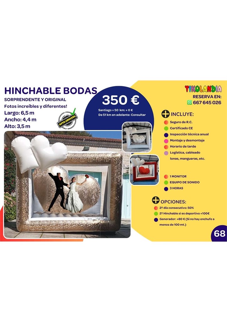 Foto 1 HINCHABLE BODAS