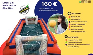 HINCHABLE CAMPO DE FÚTBOL 