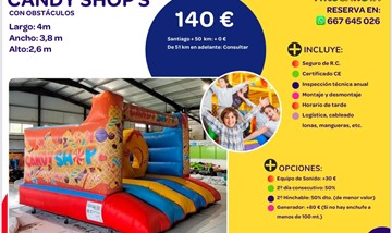 HINCHABLE CANDY SHOP