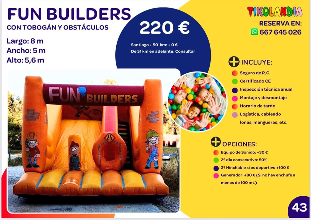 Foto 1 HINCHABLE FUN BUILDERS 