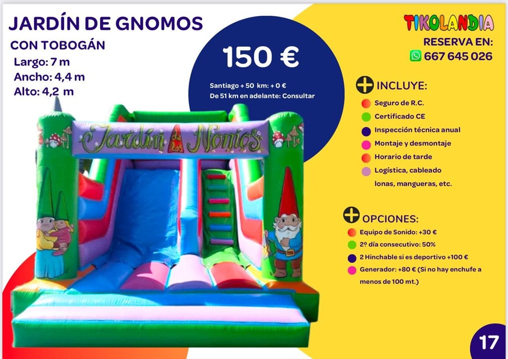 Foto 1 HINCHABLE JARDIN DE GNOMOS