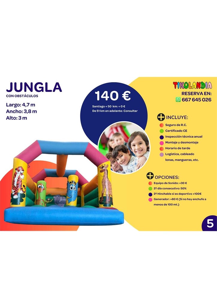 Foto 1 HINCHABLE JUNGLA