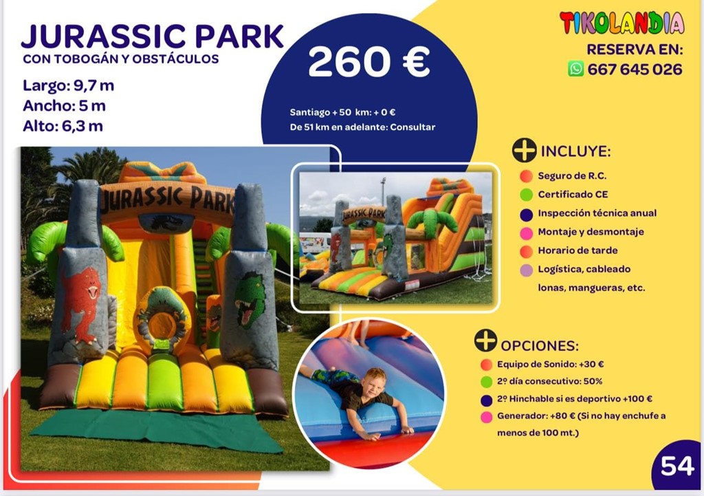Foto 1 HINCHABLE JURASSIC PARK