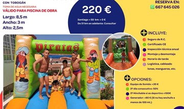 HINCHABLE MINI PIRATA ACUÁTICO 