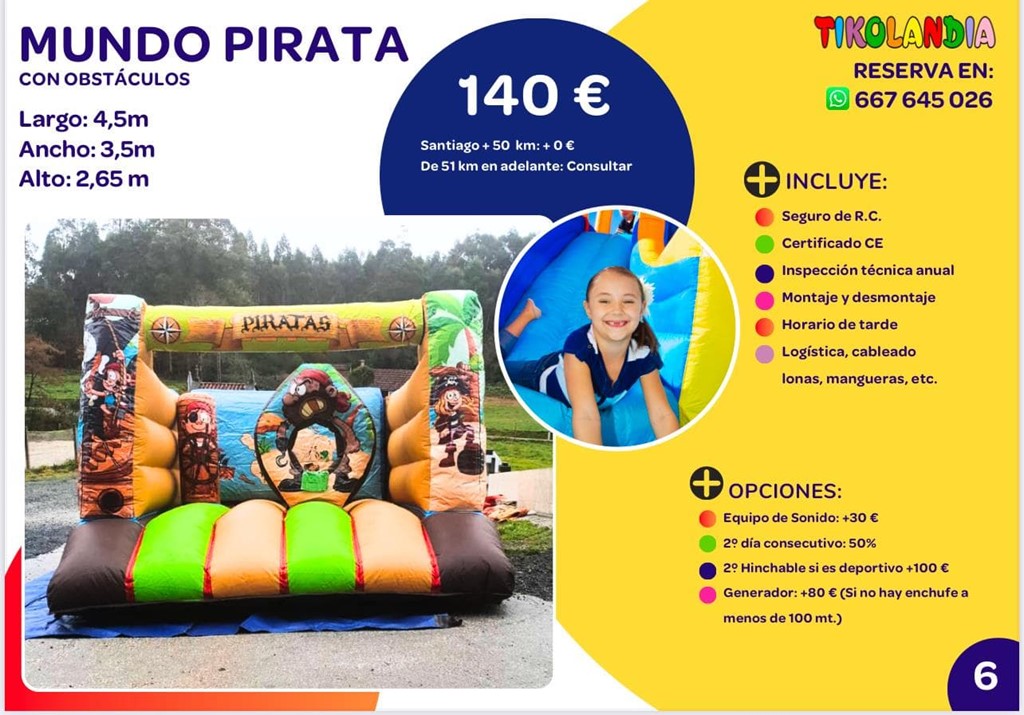 Foto 1 HINCHABLE MUNDO PIRATA