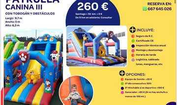 HINCHABLE PATRULLA CANINA 3