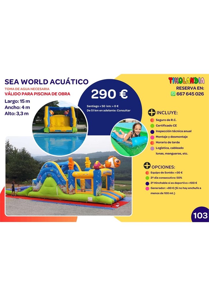 Foto 1 HINCHABLE SEA WORLD ACUATICO