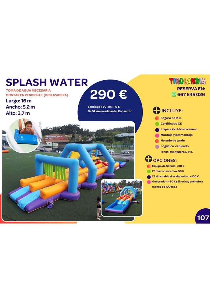 Foto 1 HINCHABLE SPLASH WATER