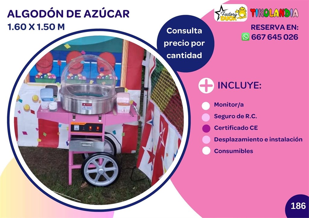 Foto 1 MAQUINA ALGODÓN DE AZÚCAR