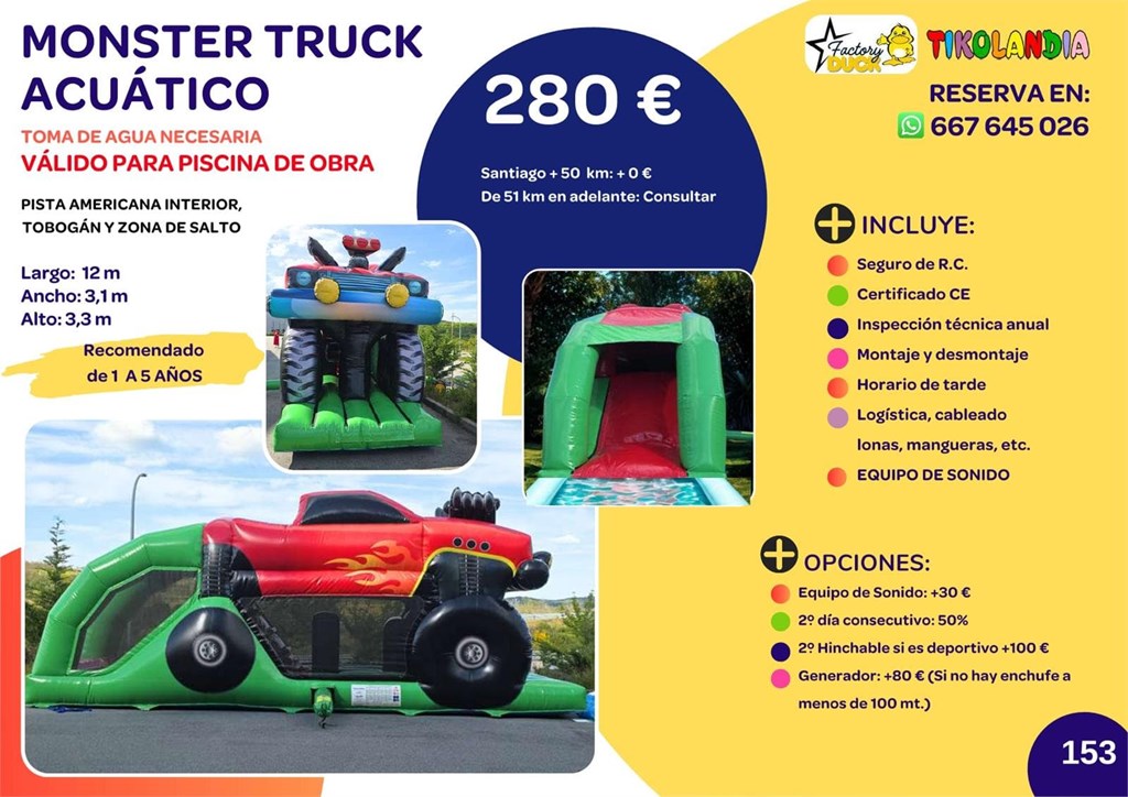 Foto 1 MONSTER TRUCK ACUÁTICO