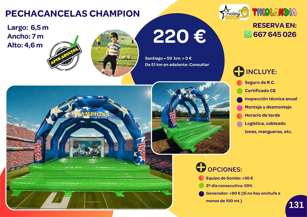 Foto 1 PECHACANCELAS CHAMPION