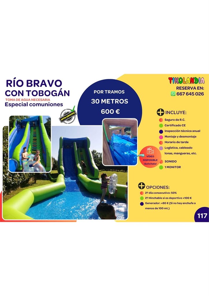 Foto 1 RIO BRAVO CON TOBOGÁN