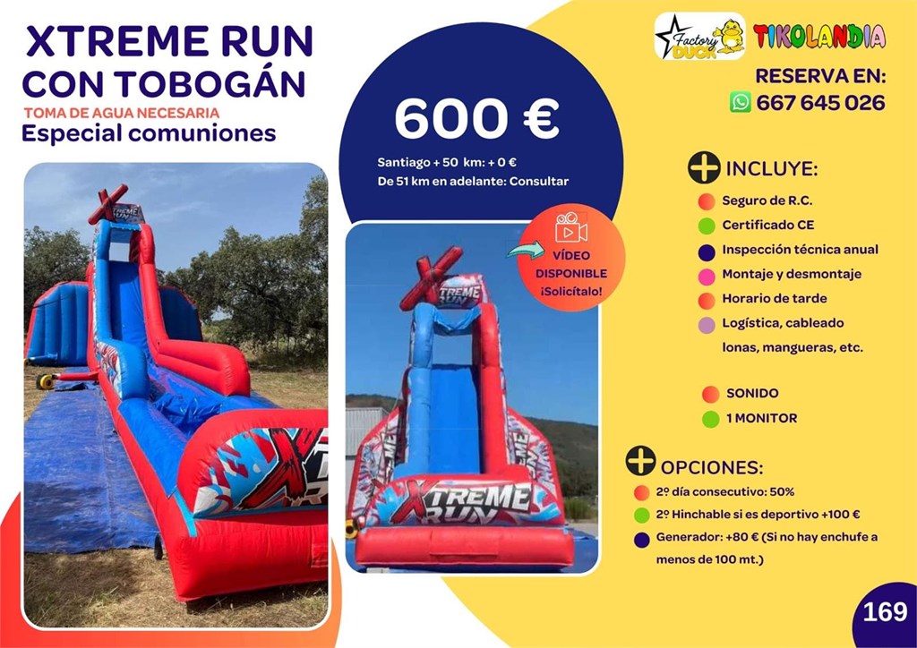 Foto 1 XTREME RUN CON TOBOGÁN